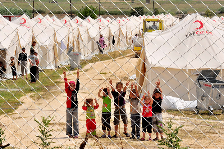 Children in a Syrian Refugee camp