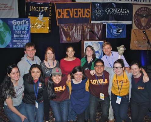 Loyola Chicago group at Ignatian Family Teach-In for Justice