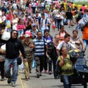 Venezuela migrants departing